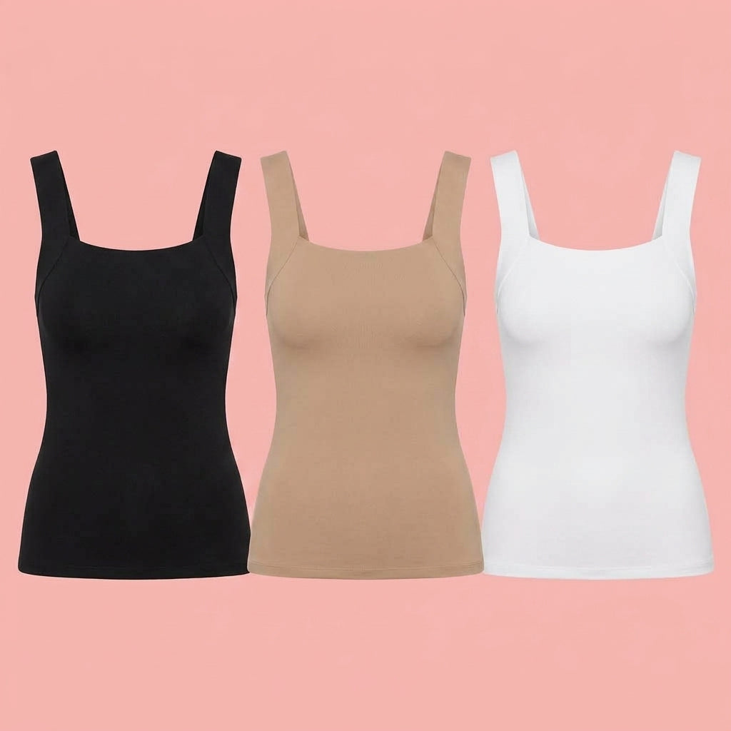 Maggies Tanks - Viral Tank Top With Built In Bra