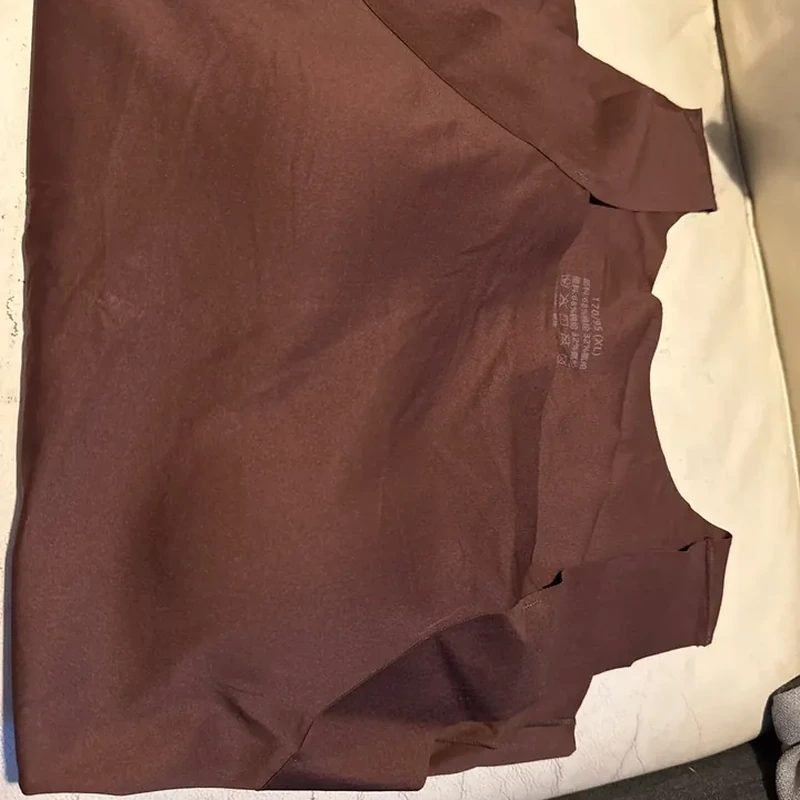 Customer review close-up of a coffee tank top